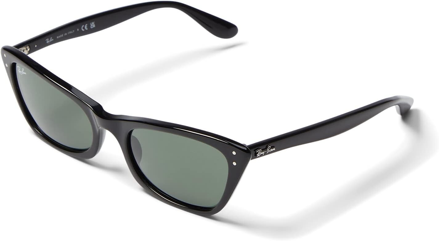 

Солнцезащитные очки 55 mm 0RB2299 Lady Burbank Ray-Ban, цвет Black/Green