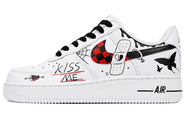

Кроссовки Nike Air Force 1 Skateboard Shoes Women's Low-Top Black/Red