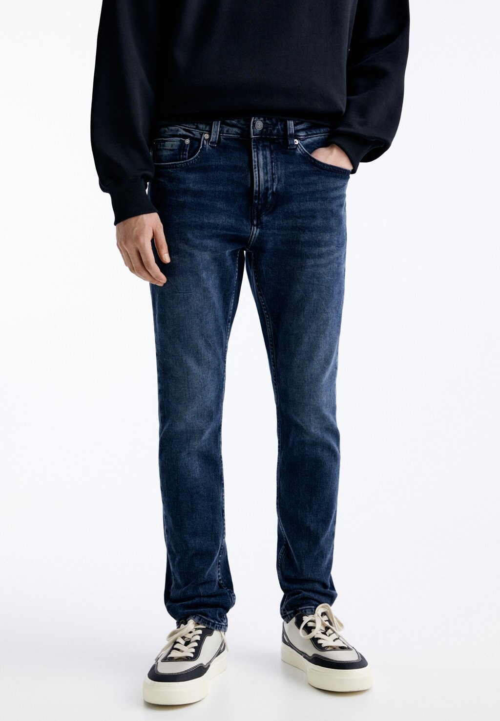 

Джинсы Slim Fit COMFORT PULL&BEAR, цвет dark blue denim