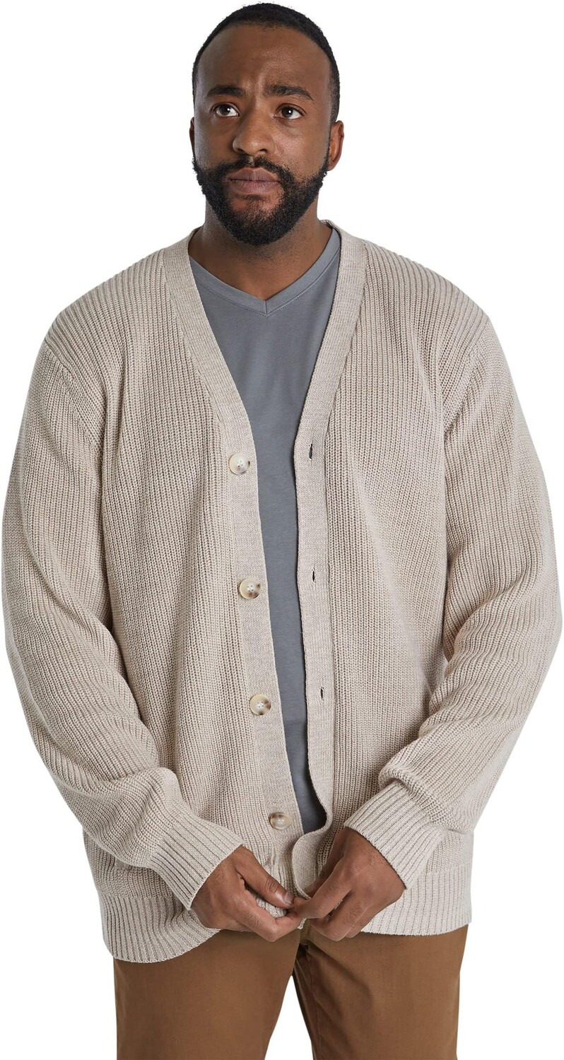

Свитер Big & Tall Jamie Chunky Rib Cardigan Johnny Bigg, цвет Natural