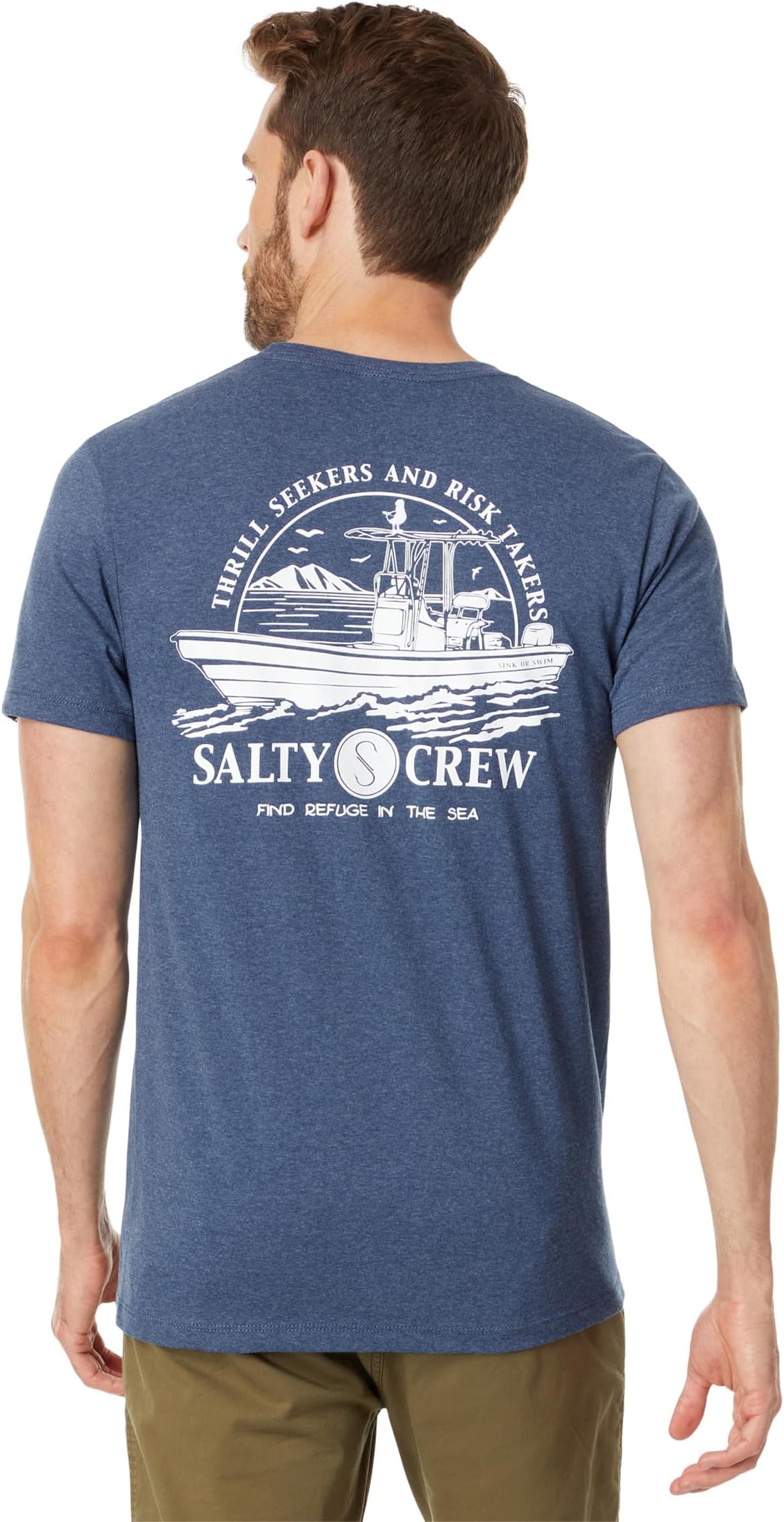 

Футболка Super Panga Standard с короткими рукавами Salty Crew, цвет Navy Heather