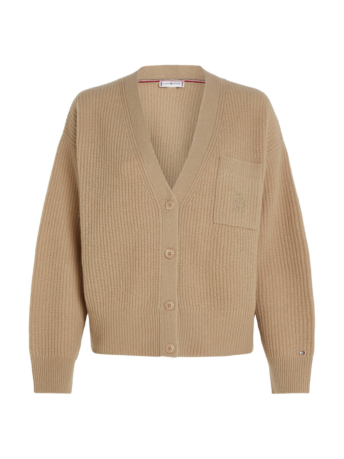 

Шерстяной кардиган Tommy Hilfiger, бежевый