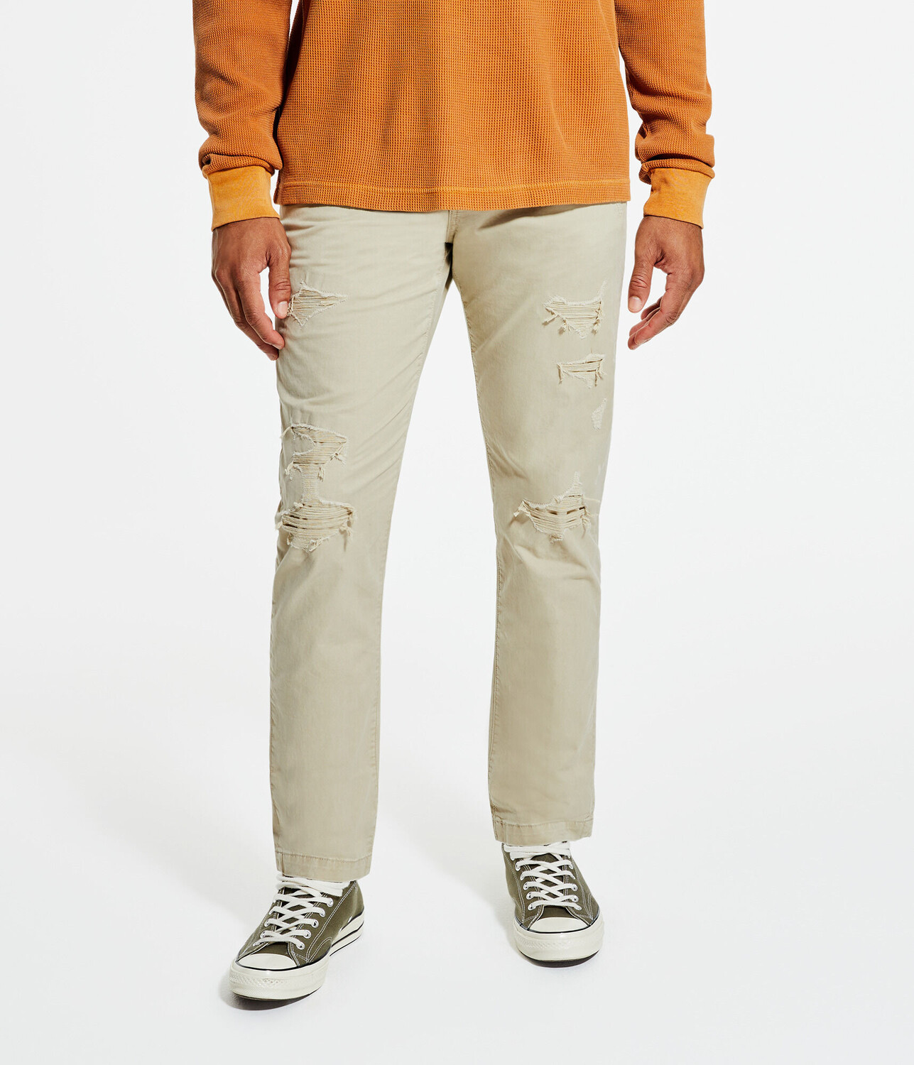 

Узкие прямые брюки чинос Aeropostale, зеленый