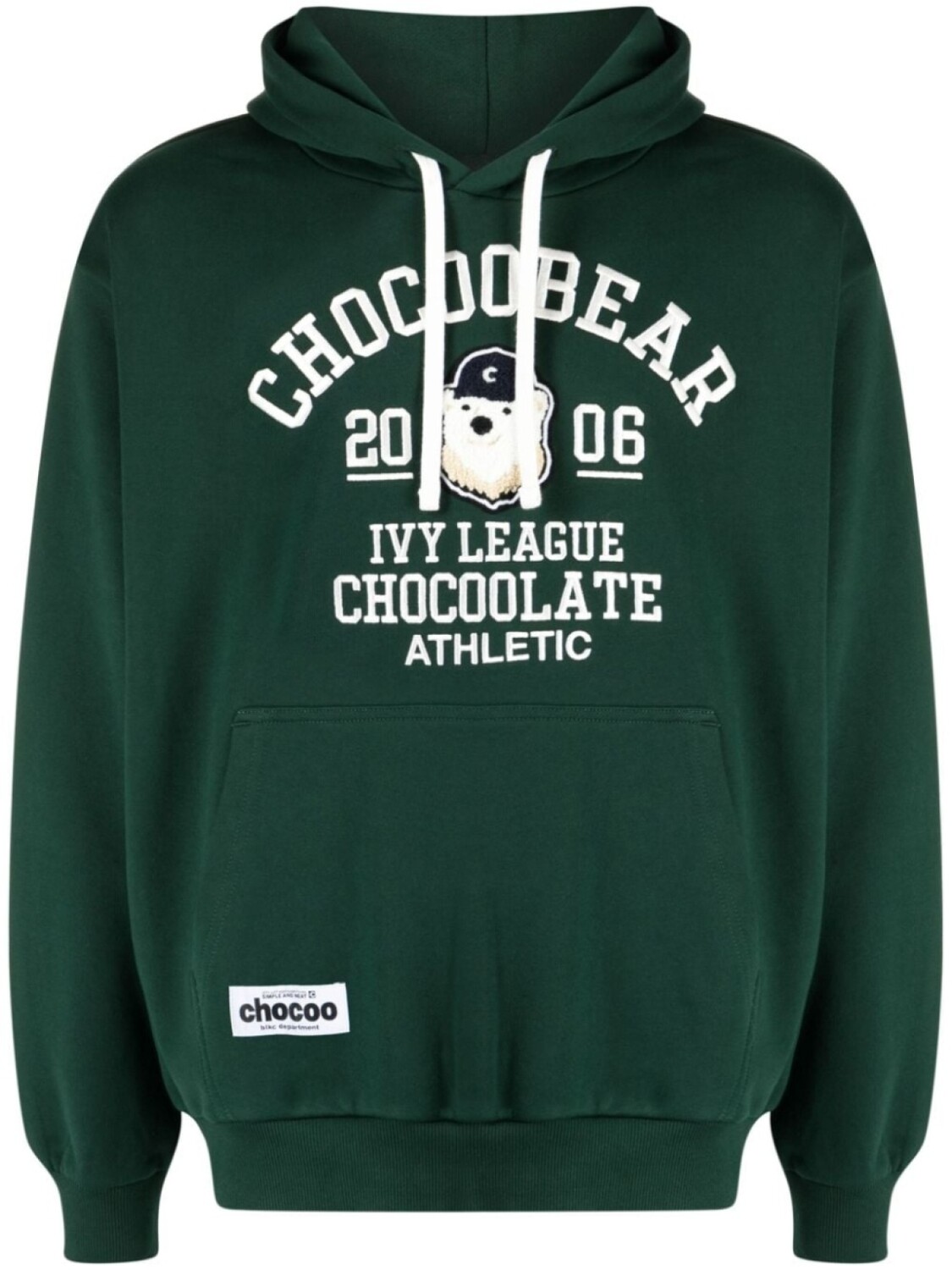 

Худи с вышитым логотипом CHOCOOLATE, зеленый