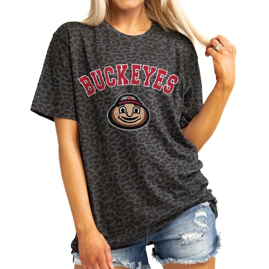 

Футболка с коротким рукавом Gameday Couture Ohio State Buckeyes, леопардовый