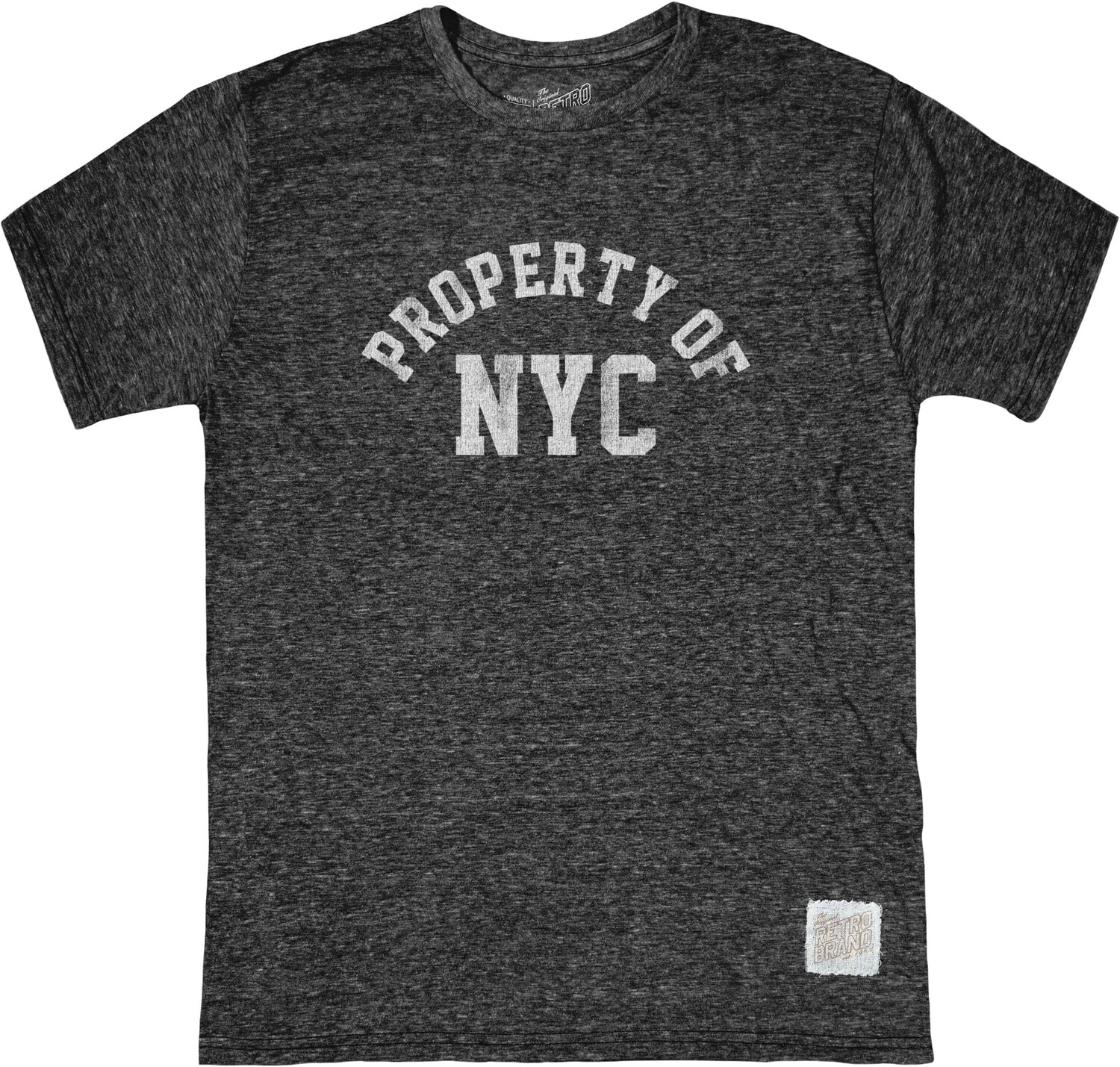 

Футболка The Original Retro Brand Kids Tri-Blend Property Of New York City Crew Neck Tee, цвет Streaky Black