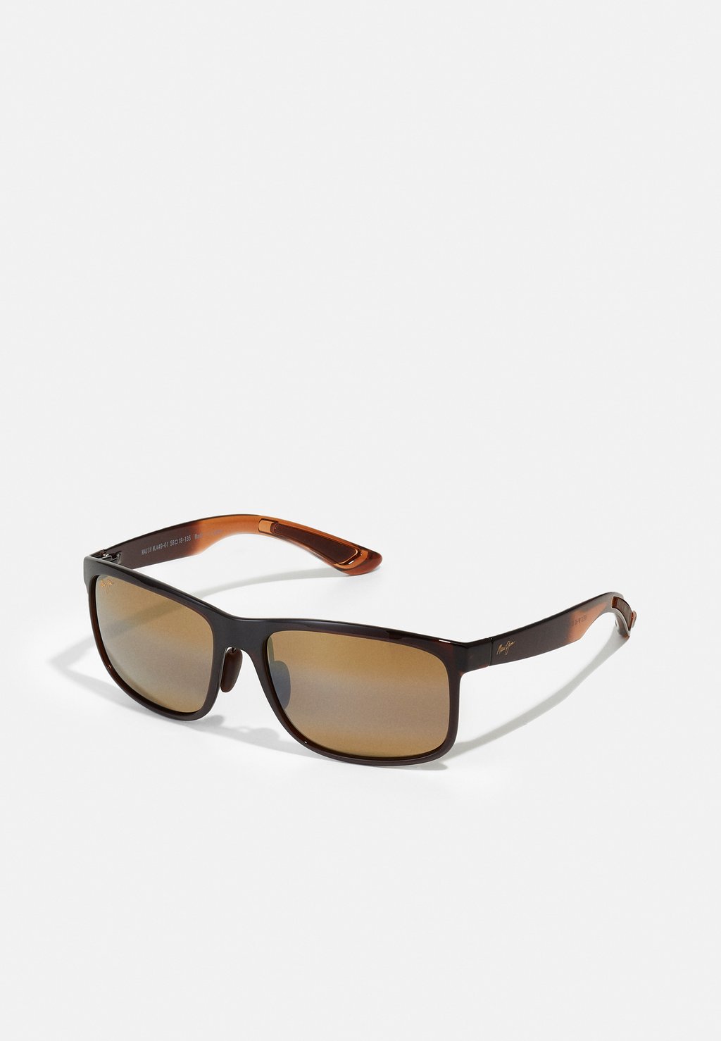 Солнцезащитные очки HUELO Maui Jim, цвет translucent rootbeer