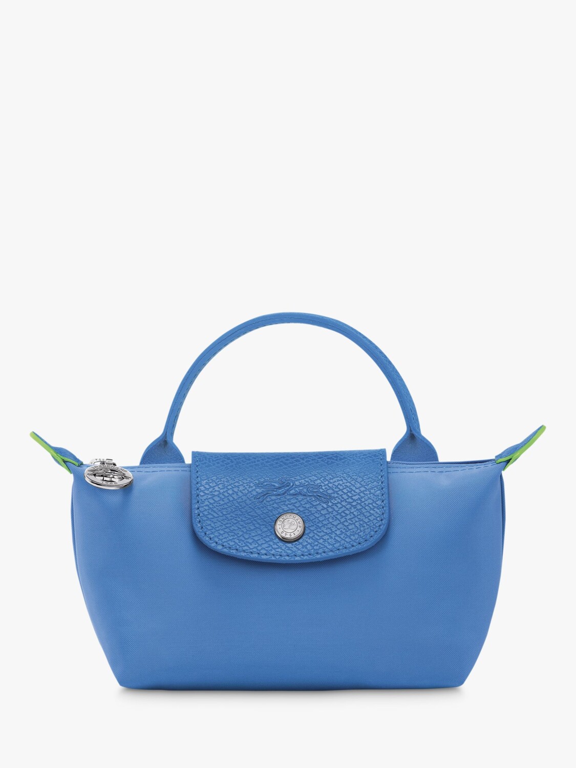 

Зеленый клатч Le Pliage Longchamp, василек
