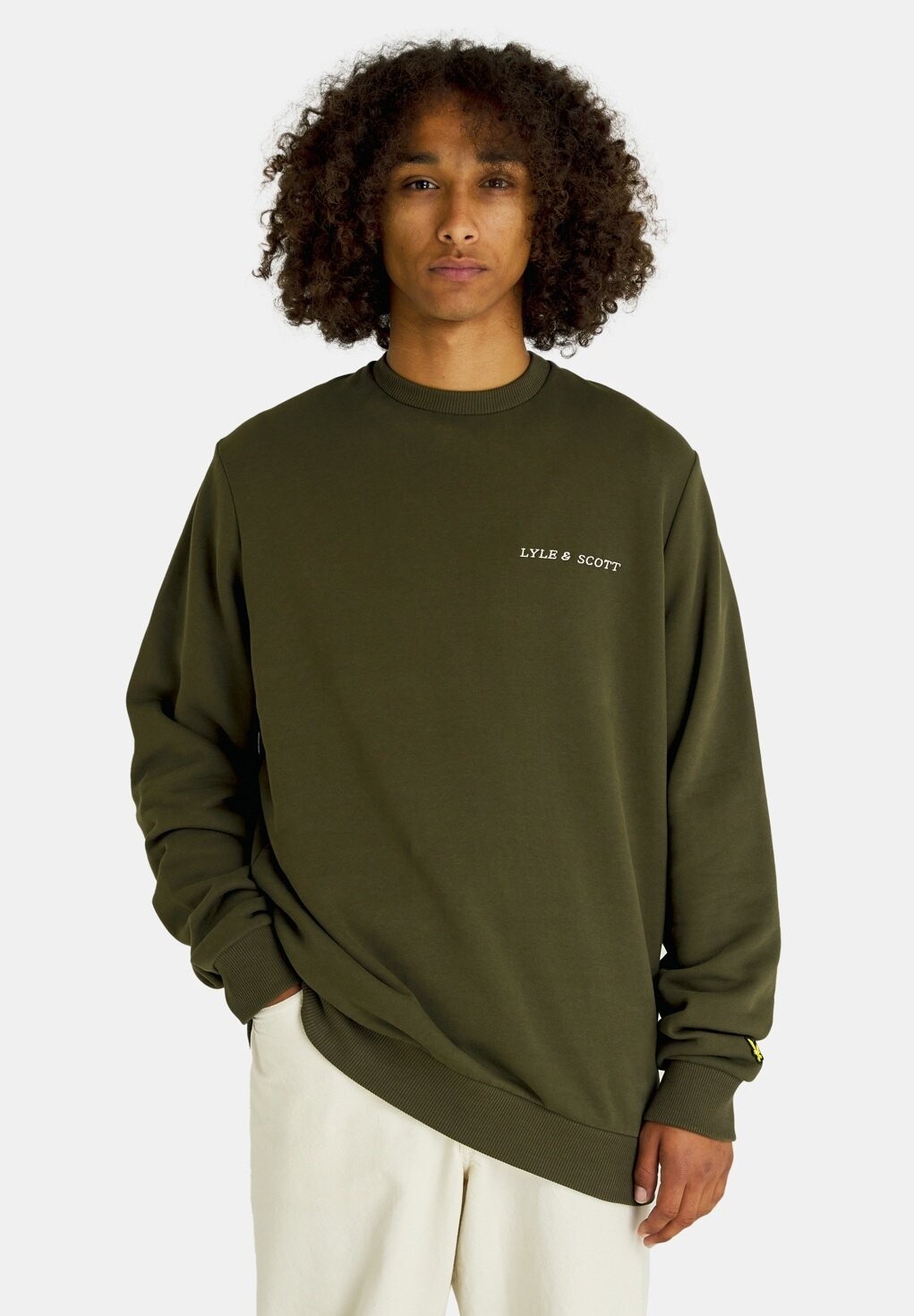 

Толстовка MIDLAYERS EMBROIDERED CREW NECK Lyle & Scott, оливковый, Зеленый