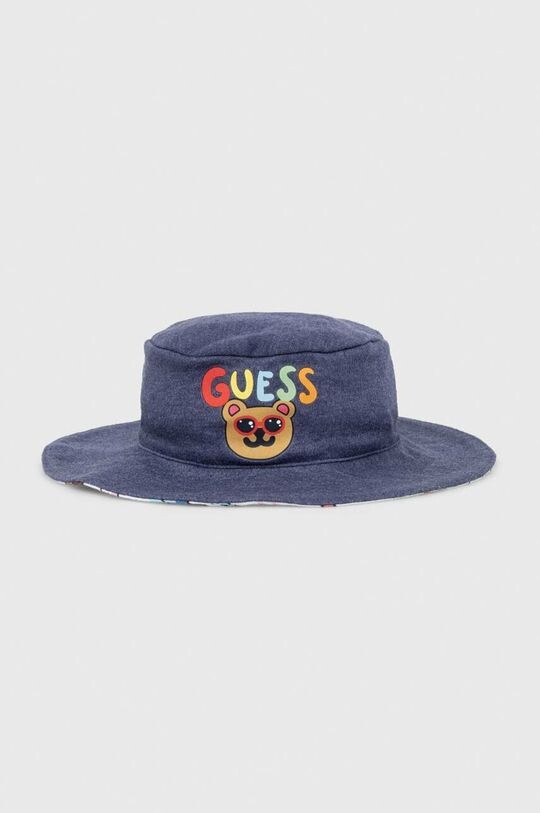 

Двусторонняя детская шапка Guess, синий