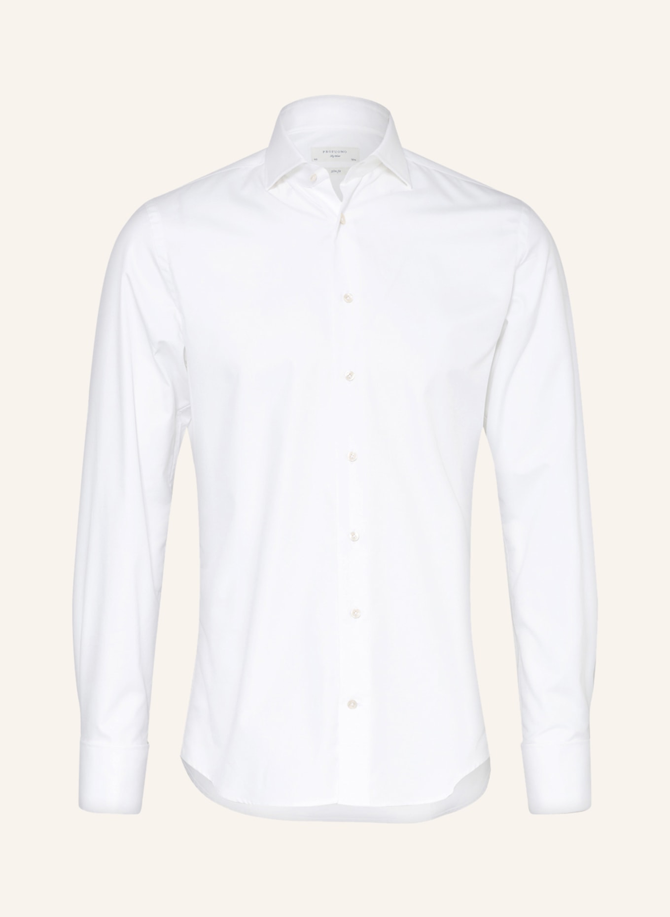 Рубашка PROFUOMO Slim Fit mit Umschlagmanschette, белый