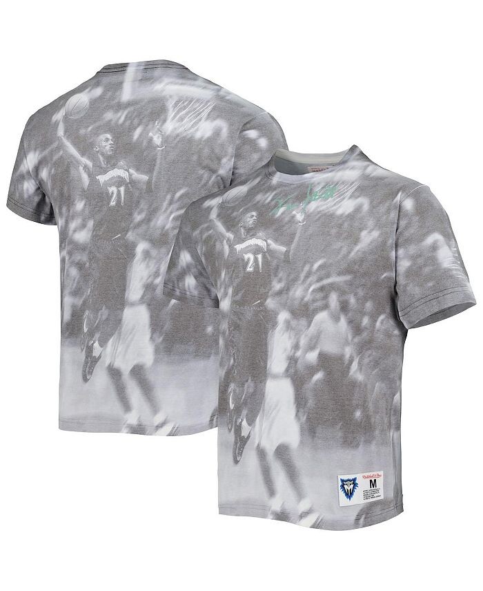 

Мужская футболка Kevin Garnett Heather Grey Minnesota Timberwolves выше обода Mitchell & Ness, серый