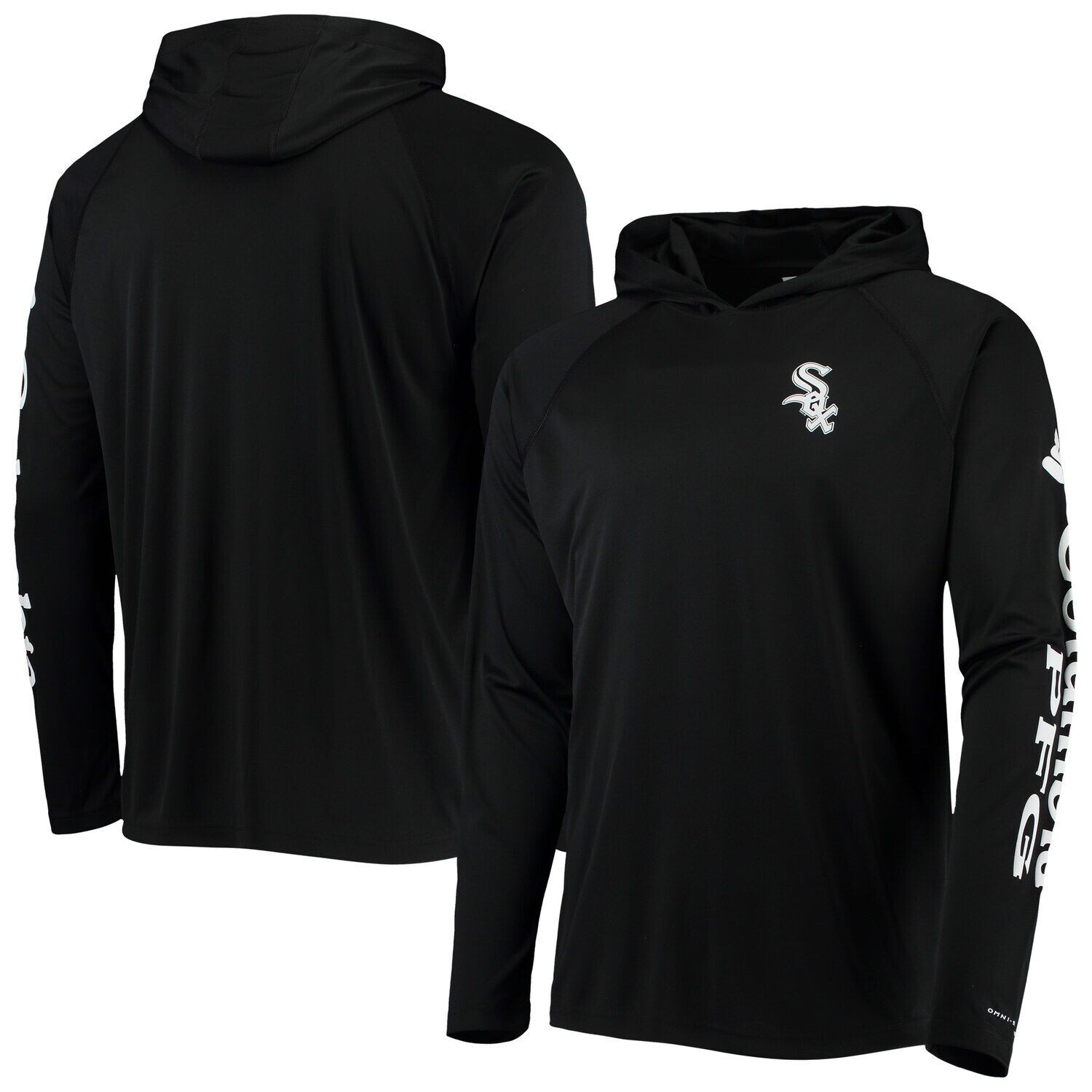 

Мужская толстовка с капюшоном и пуловером реглан Columbia Black Chicago White Sox Terminal Tackle Omni-Shade