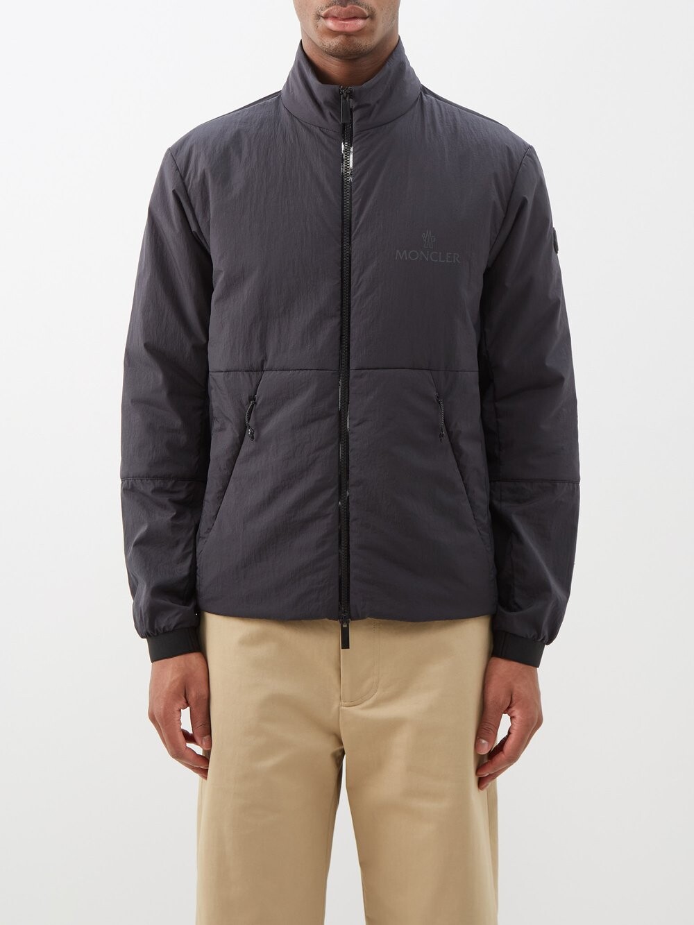 

Куртка farret из жатого нейлона Moncler, черный