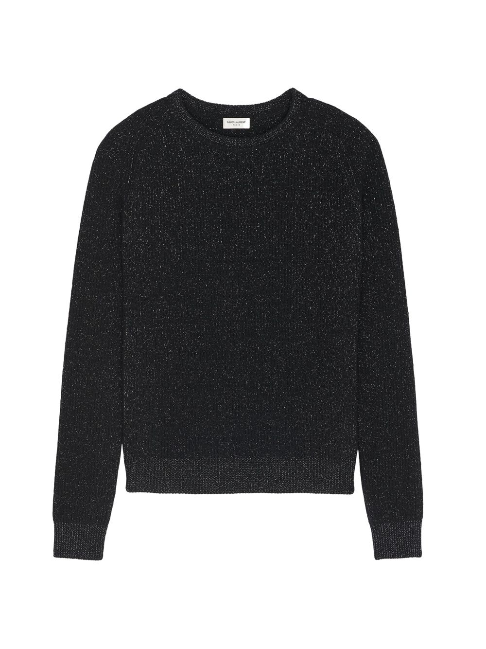 

Свитер из шерсти и кашемира в рубчик Saint Laurent, нуарный, Черный