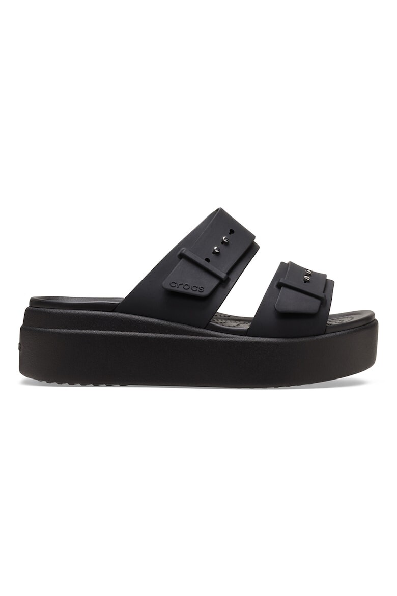 

Резиновые тапочки Brooklyn со скошенной кромкой Crocs, черный
