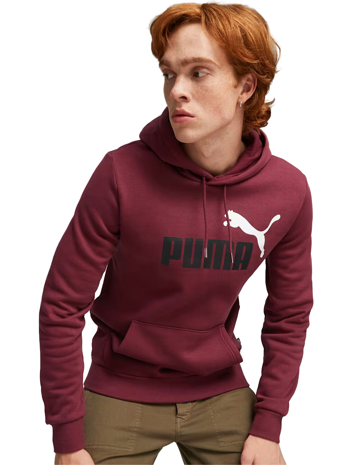 

Толстовка с большим логотипом Puma Essentials+, красный