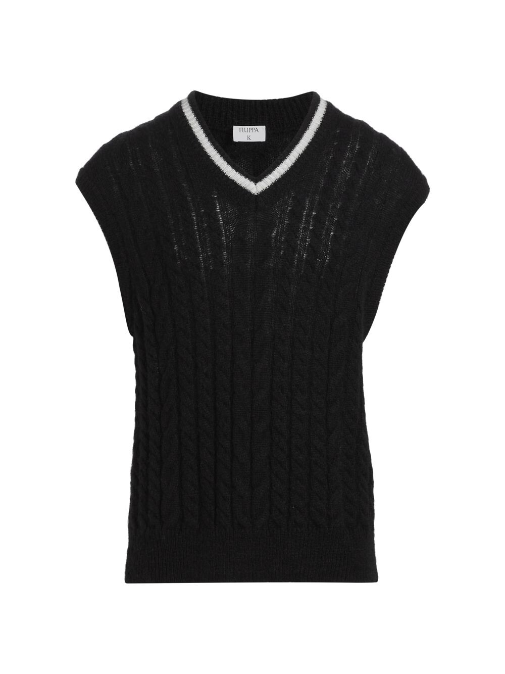 

Плетеный жилет из мохера Filippa K, черный