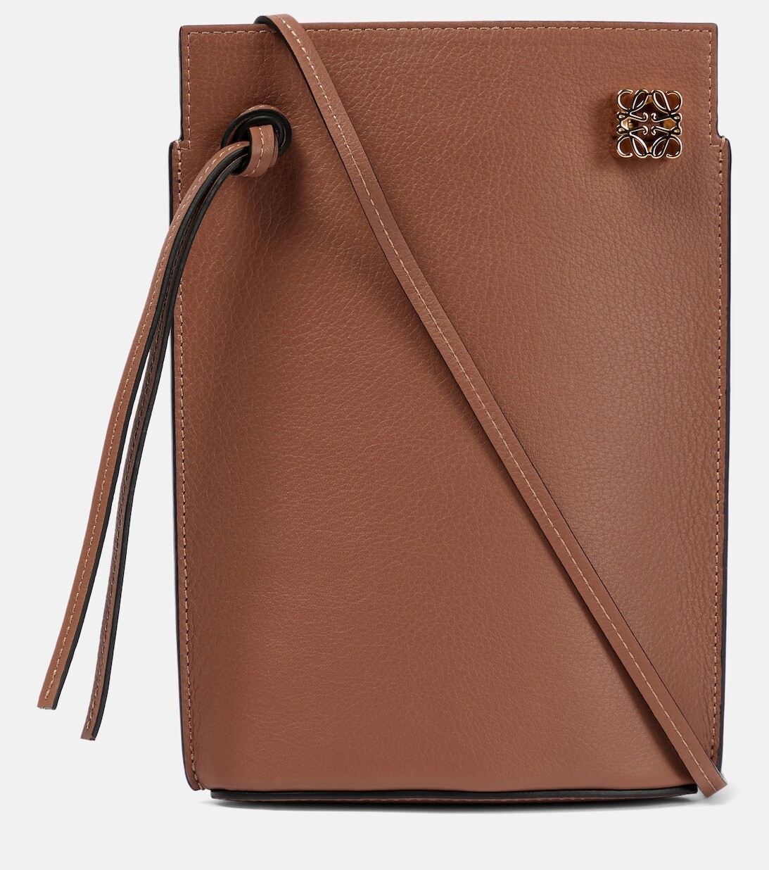 

Сумка на плечо Anagram из кожи Loewe, коричневый