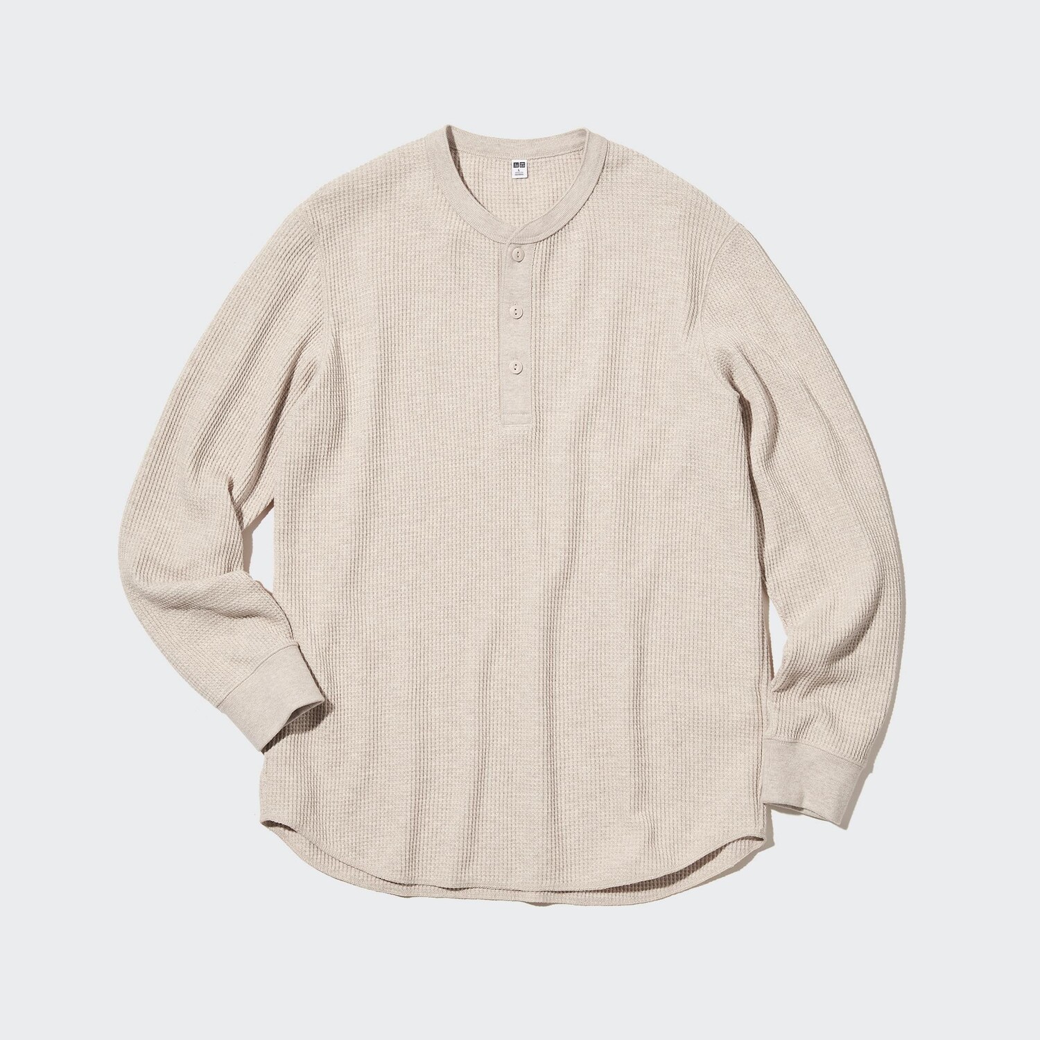 

Вафля Хенли Uniqlo, бежевый