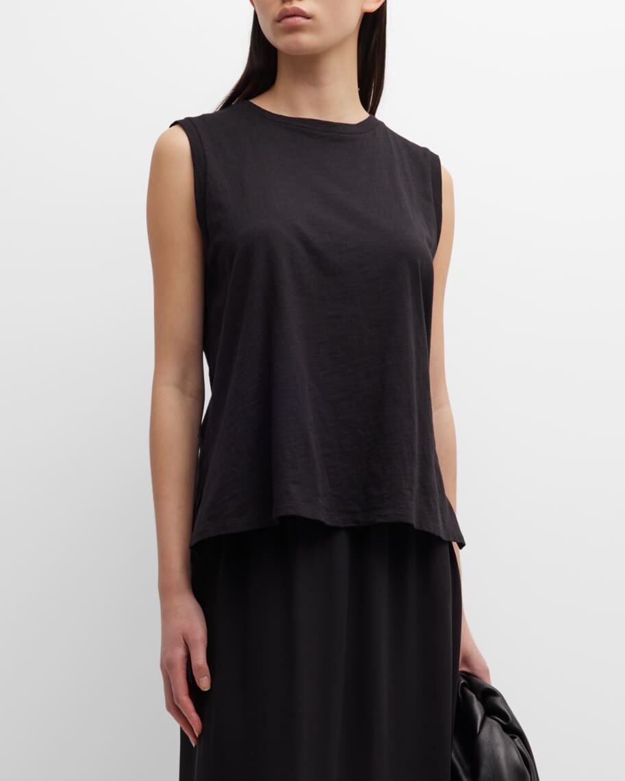 

Майка из джерси с круглым вырезом Slubby Eileen Fisher