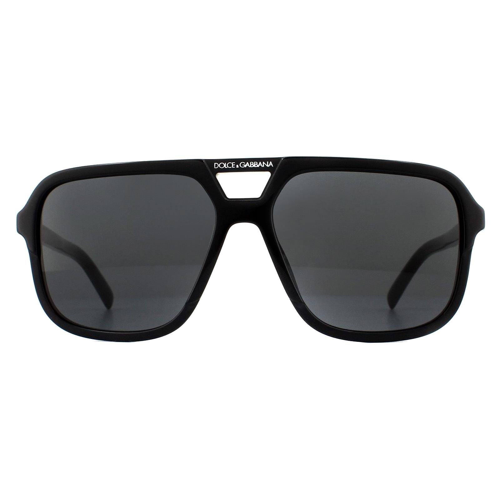 Черные темно-серые солнцезащитные очки-авиаторы Dolce & Gabbana, черный цена и фото