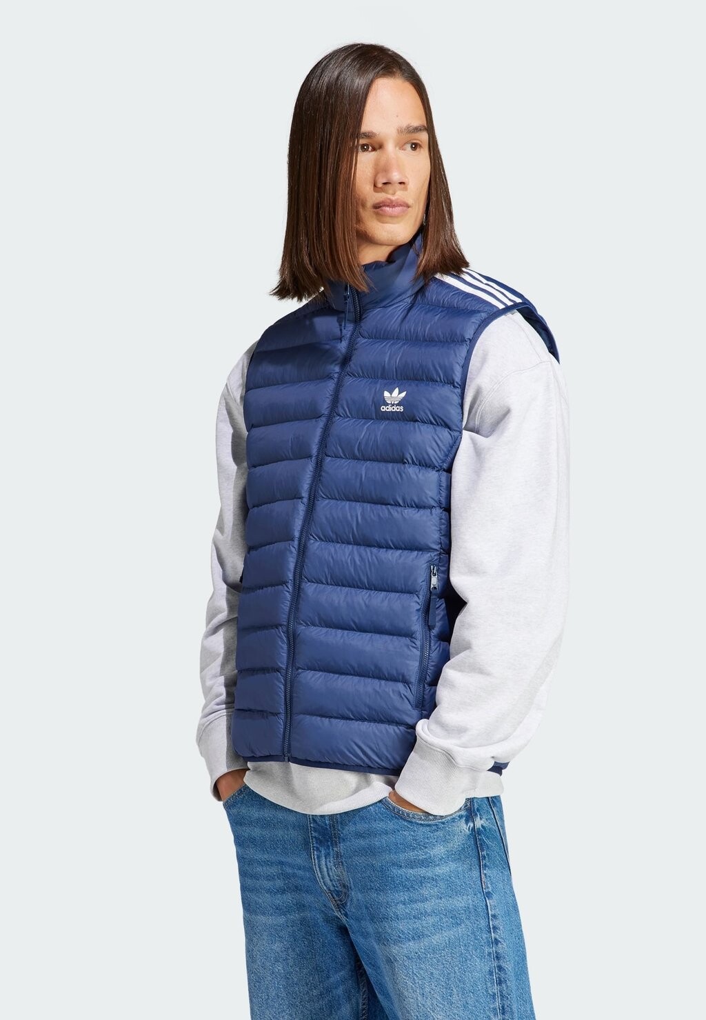 

Жилет adidas Originals ВОРОТНИК-СТОЙКА, цвет night indigo white