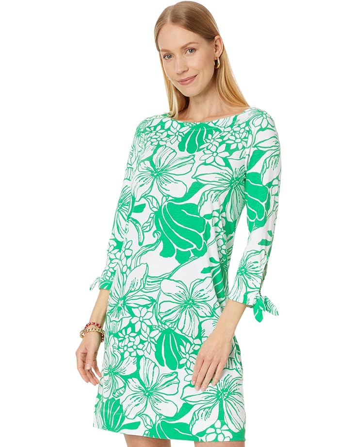 

Платье Lilly Pulitzer Lidia 3/4 Sleeve Boatneck, цвет Spearmint Oversized Kiss My Tulips