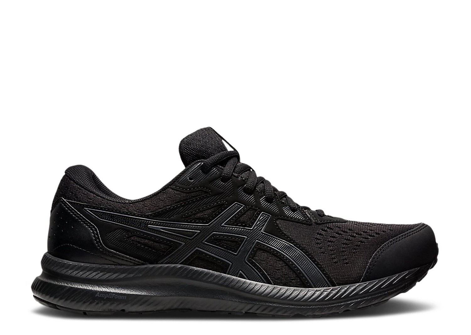

Кроссовки ASICS Gel Contend 8 4E Wide 'Black Carrier Grey', черный