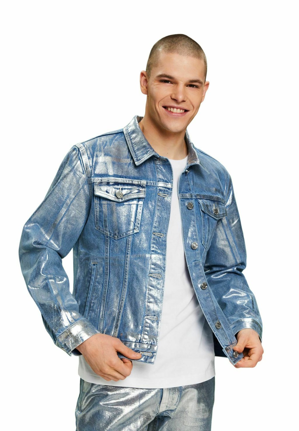 Куртка джинсовая IN OPTIK Esprit, цвет grey rinse цена и фото