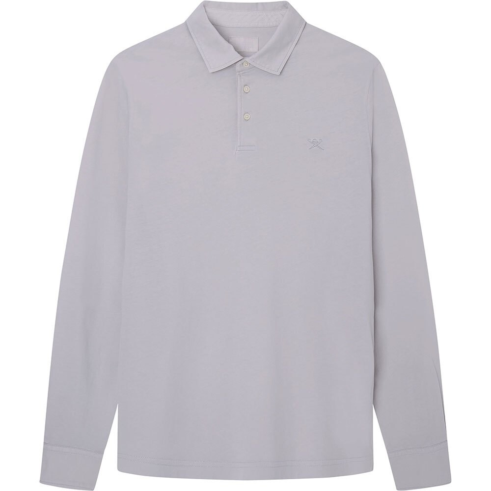 

Поло с длинным рукавом Hackett Garment Jersey Trim, синий