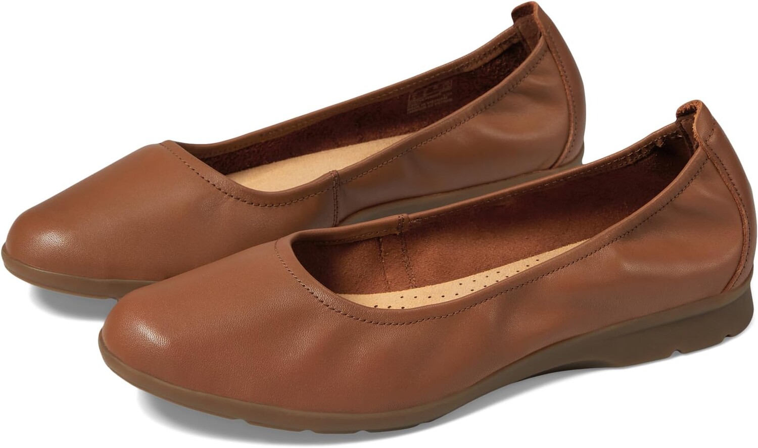 

Балетки Jenette Ease Clarks, цвет Dark Tan Leather