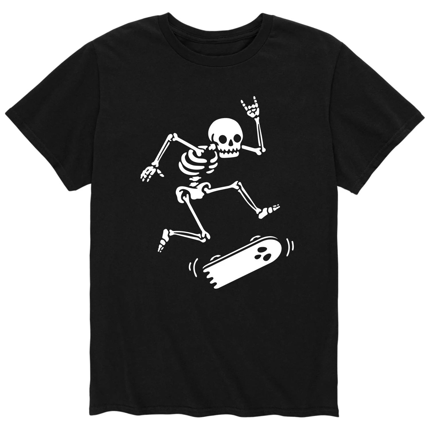 Мужская футболка со скелетом для скейтбординга Licensed Character мужская футболка death before decaf с неоновым скелетом licensed character