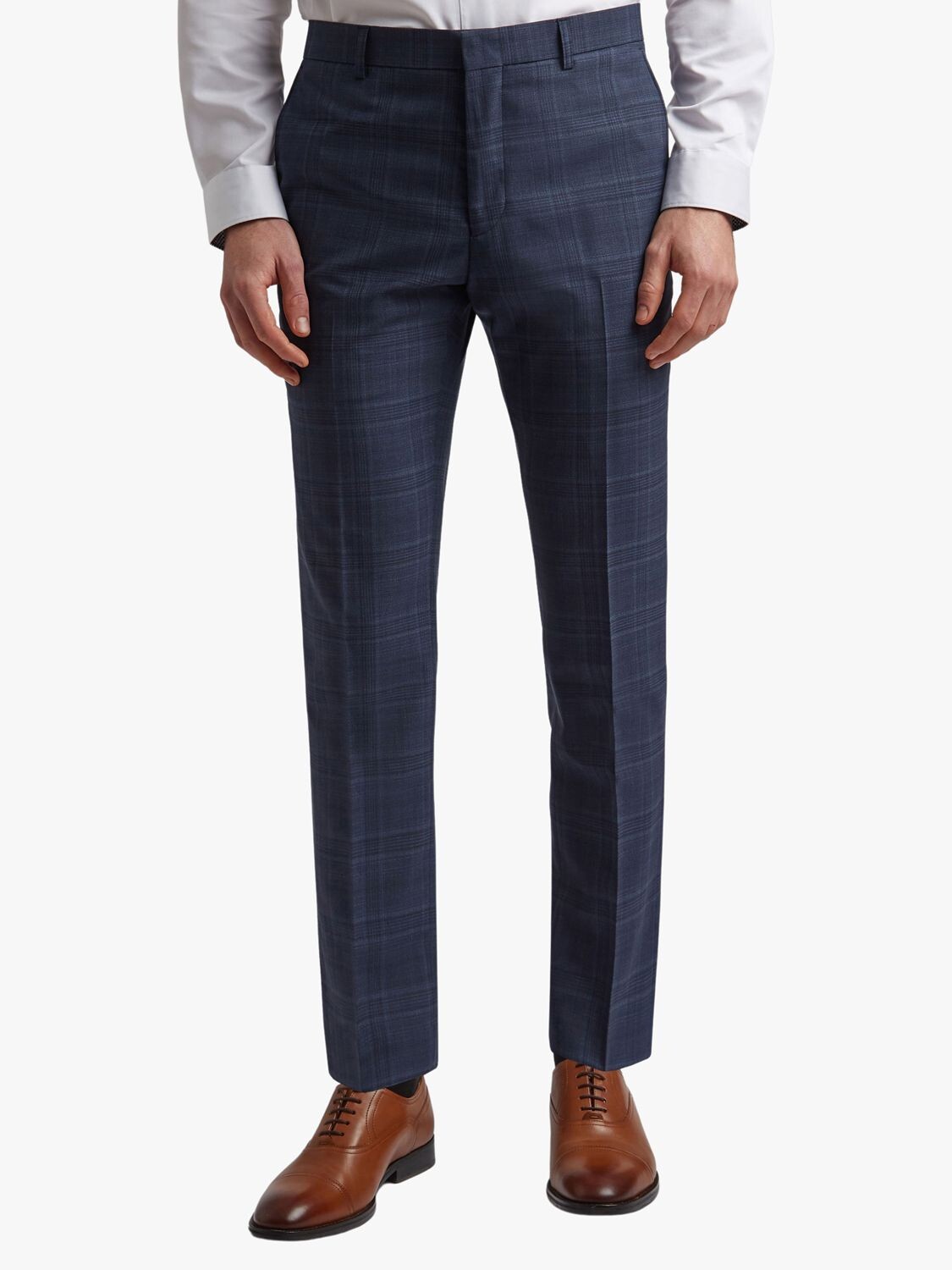 

Костюмные брюки из смесовой шерсти в клетку Ted Baker Chesil