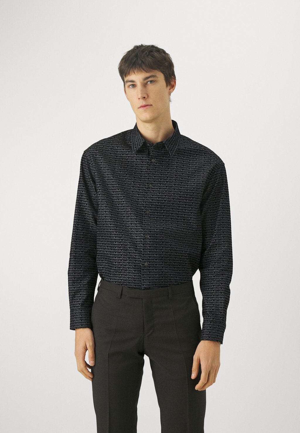 Рубашка Camicia Emporio Armani, синий