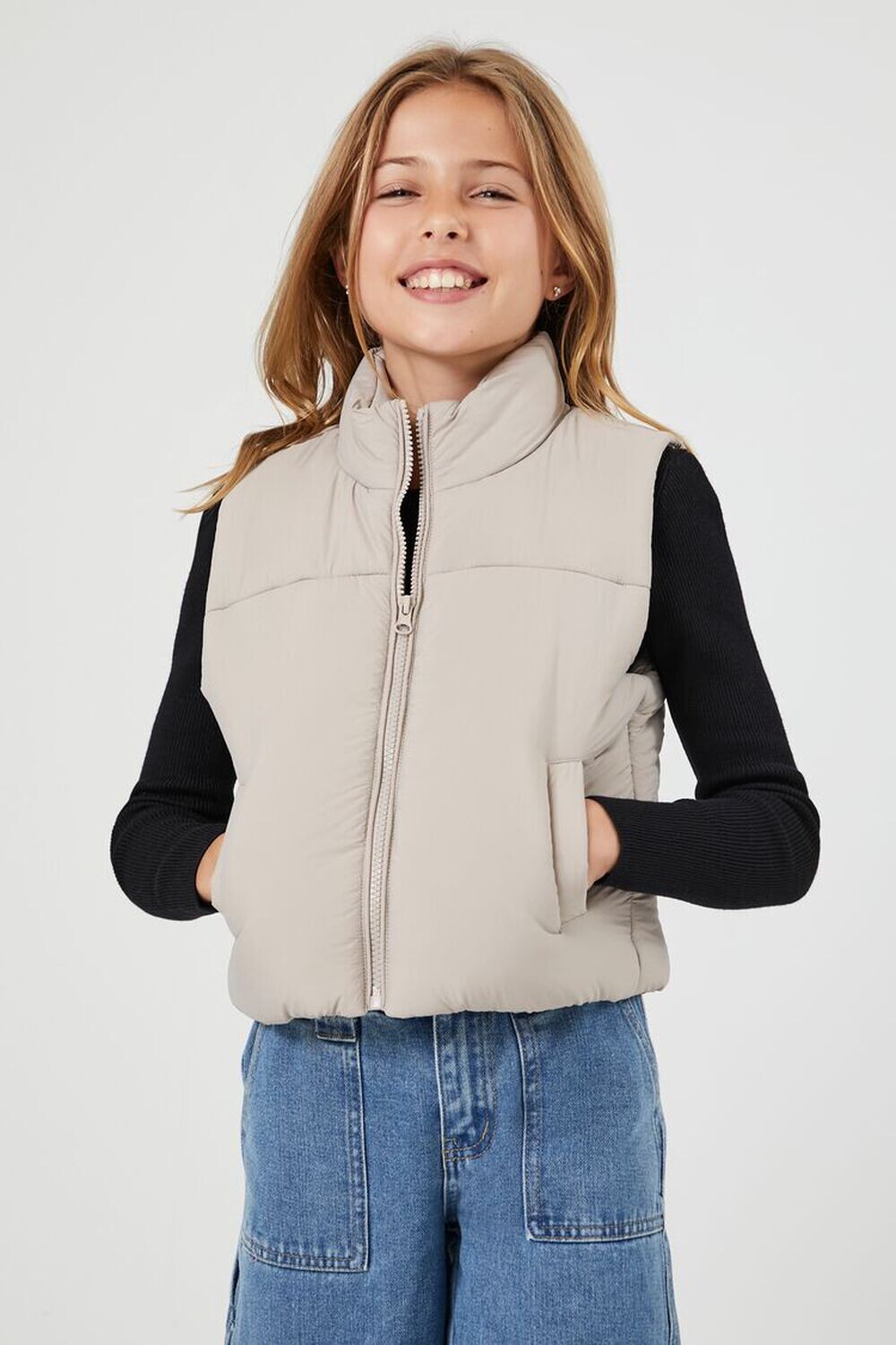 

Нейлоновый пуховик для девочек Forever 21