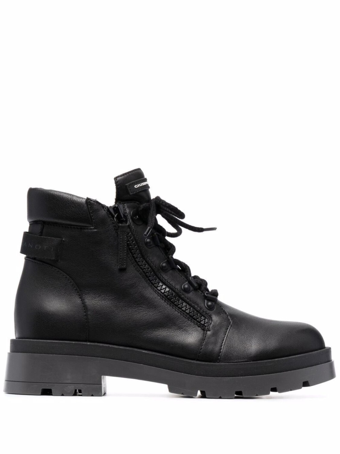 

Giuseppe Zanotti ботинки с нашивкой-логотипом, черный