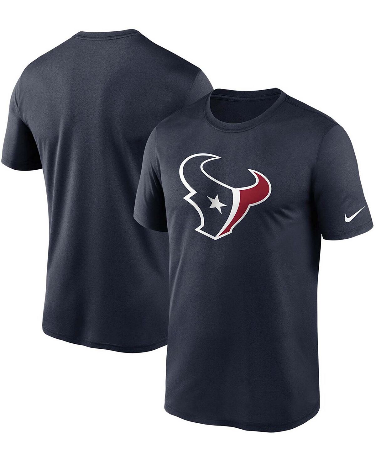 Мужская темно-синяя футболка с логотипом Big and Tall Houston Texans Essential Legend Performance Nike
