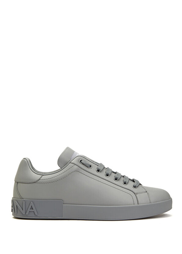 

Мужские кожаные кроссовки portofino grey logo Dolce&Gabbana