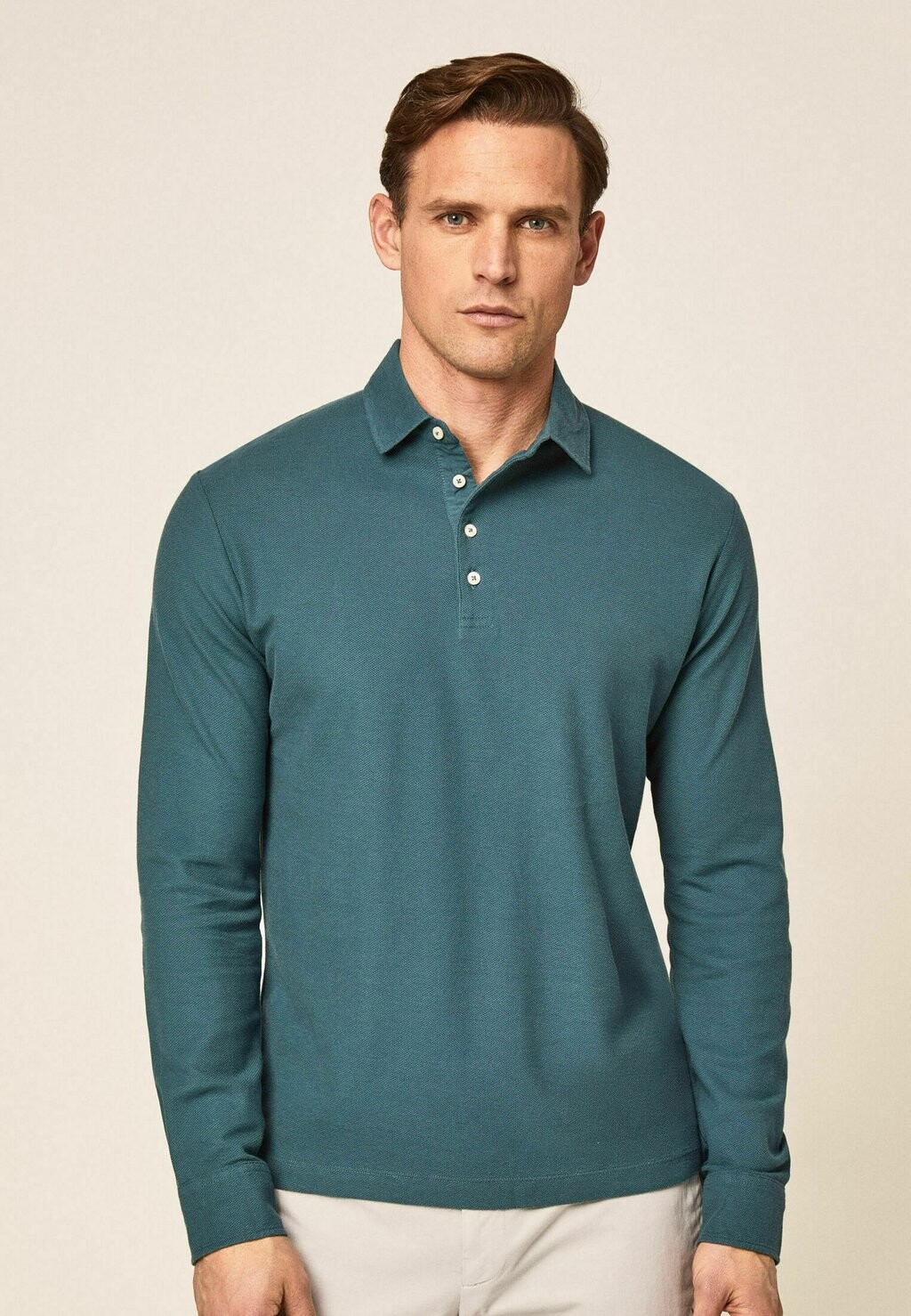 

Топ с длинными рукавами Hackett London, бирюзовый