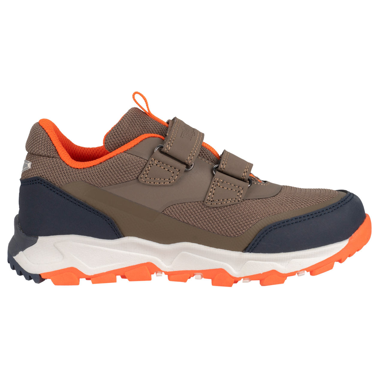 Мультиспортивная обувь Trollkids Kid's Preikestolen Hiker, цвет Mocca Brown/Glow Orange/Dark Navy