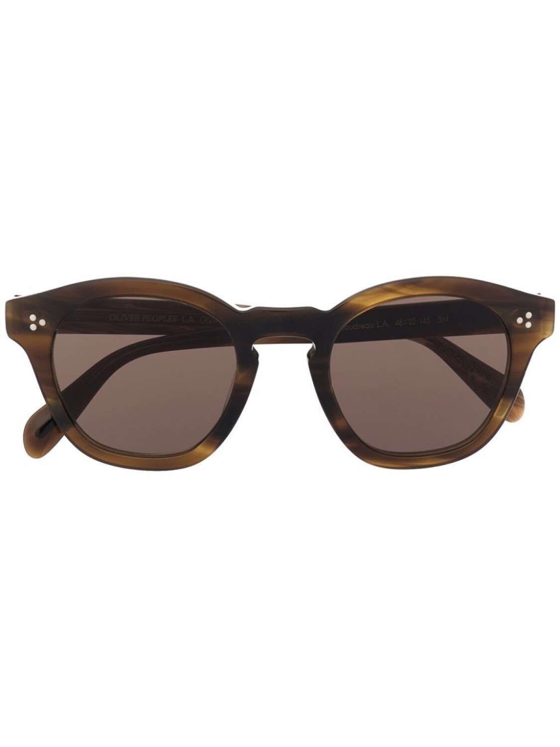 

Солнцезащитные очки в квадратной оправе Oliver Peoples, коричневый