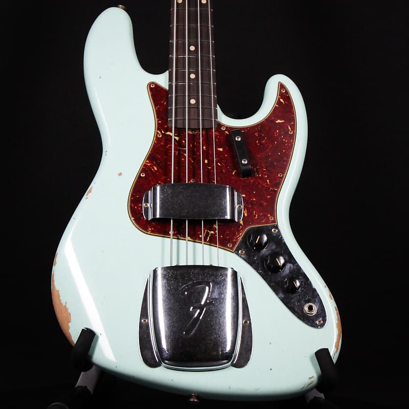 Басс гитара Fender Custom Shop 1964 Jazz Bass Relic Surf Green 2023