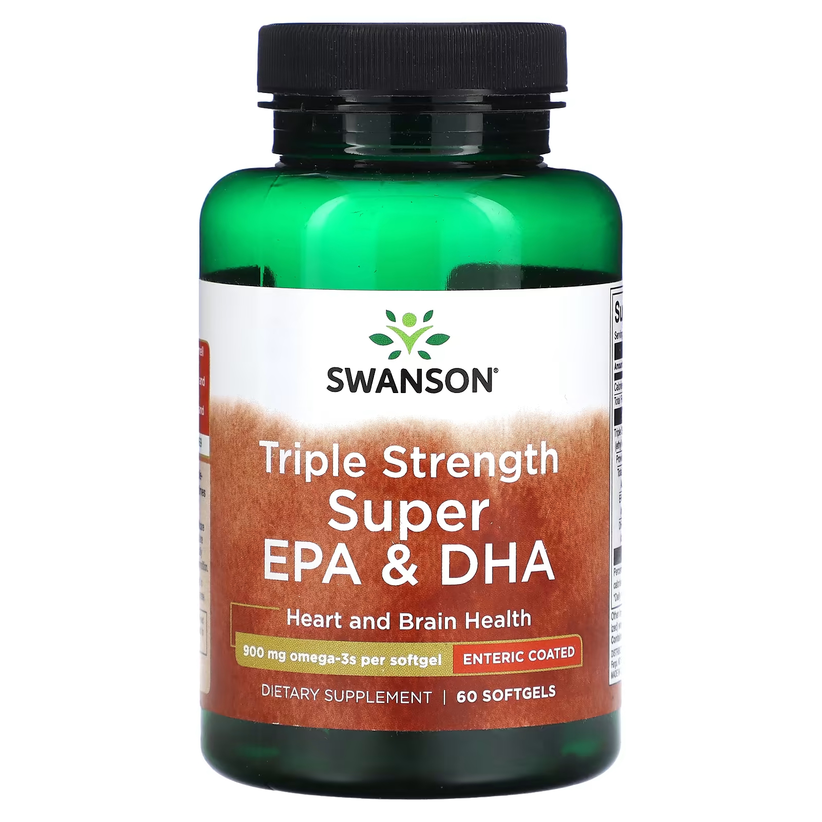 Пищевая добавка Swanson Triple Strength Super EPA и DHA 900 мг, 60 мягких таблеток пищевая добавка natural dynamix krill oil dx premium dha и epa 1000 мг 60 мягких таблеток