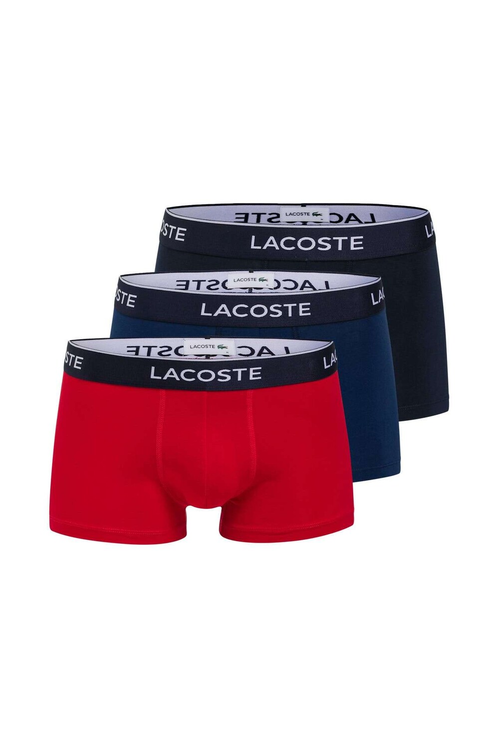 

3 пары трусов-боксеров Lacoste, мультиколор