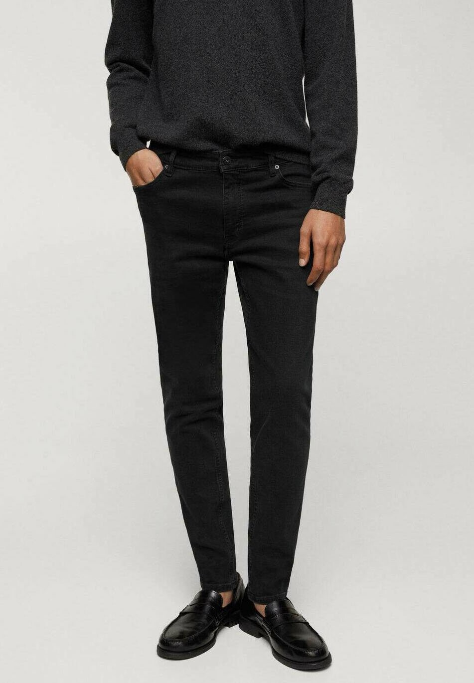

Джинсы узкого кроя Jude Mango, цвет black denim