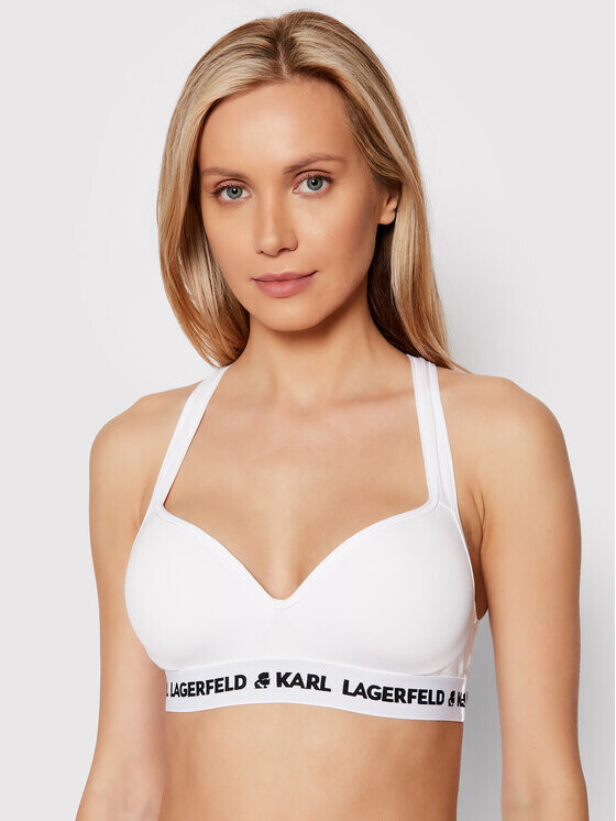 

Бюстгальтер без косточек Karl Lagerfeld, белый