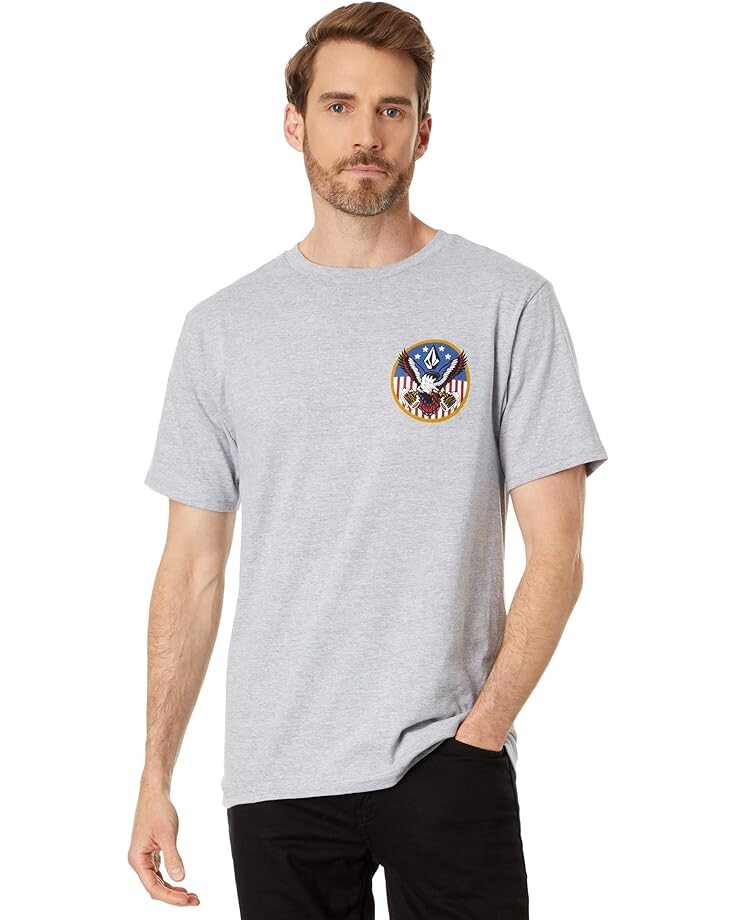 

Футболка Volcom Freedomeagle Short Sleeve Tee, цвет Heather Grey