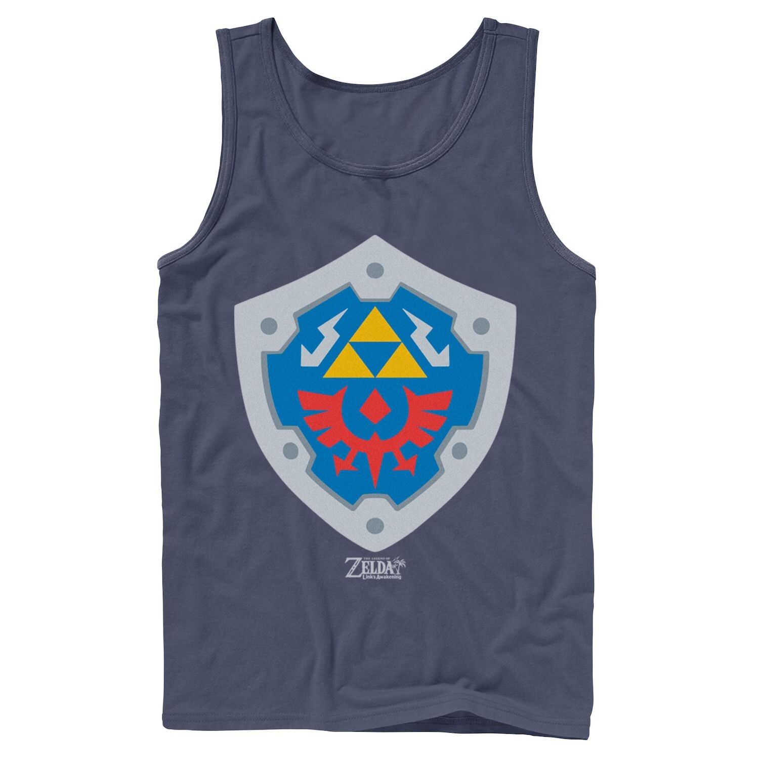 

Мужская майка с логотипом Nintendo Legend Of Zelda Links Awakening Hylian Shield Licensed Character