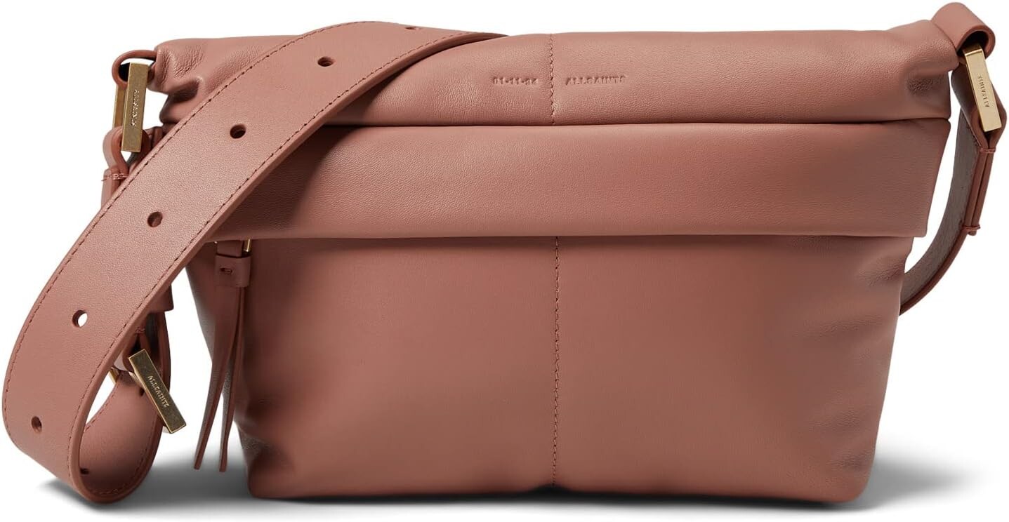 

Сумка Colette Quilt Crossbody AllSaints, цвет Terracotta Pink
